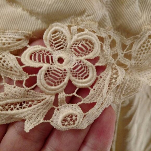 Vintage Wedding Dress Bridal Gown Faille Full Skirt Cream 34"B 27"W - Picture 11 of 11